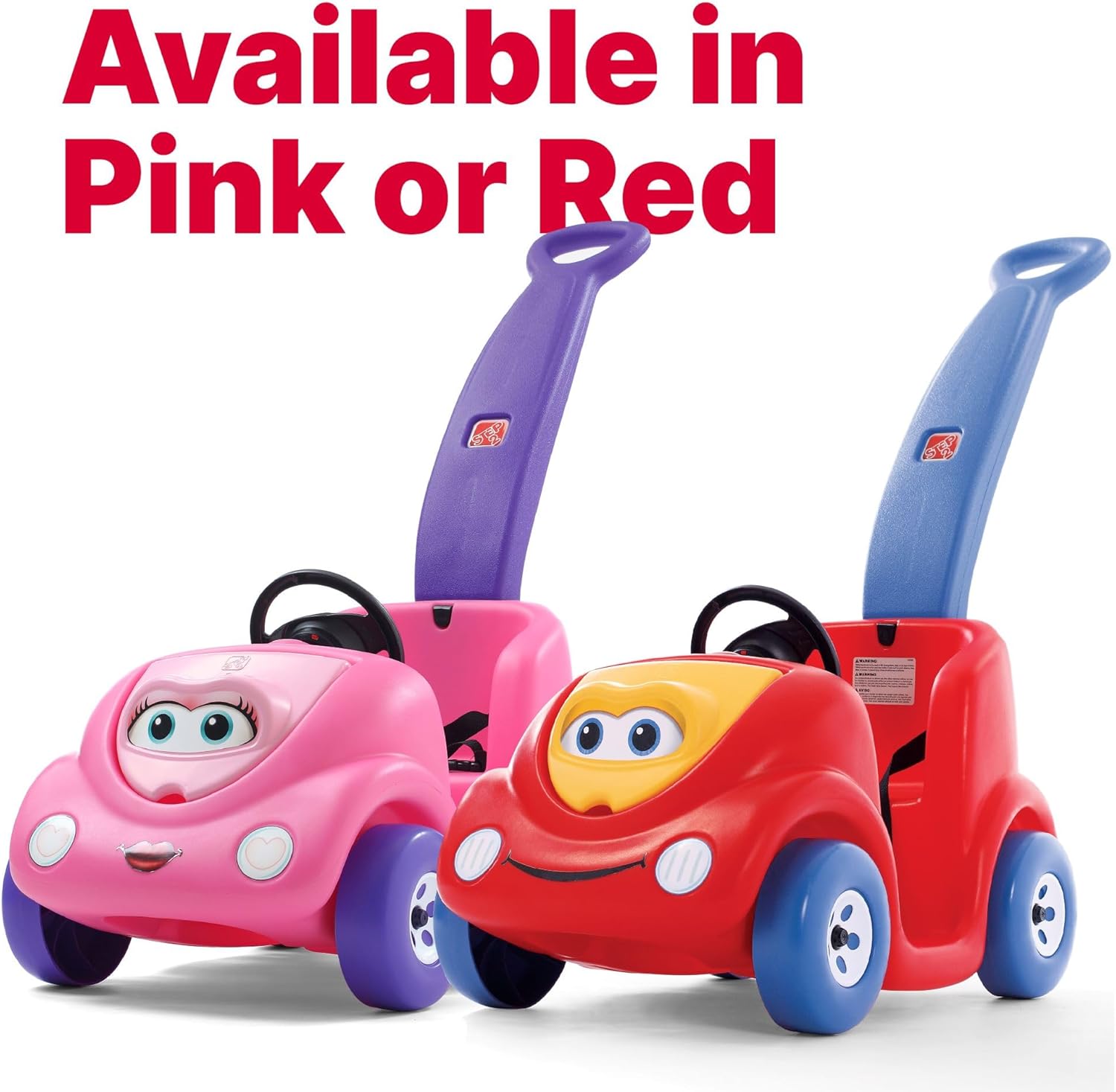 Step2 Push Around Buggy Kids Push Car, Ride On Toy, Stroller Substitute, Includes Seat Belt & Horn, Made of Durable