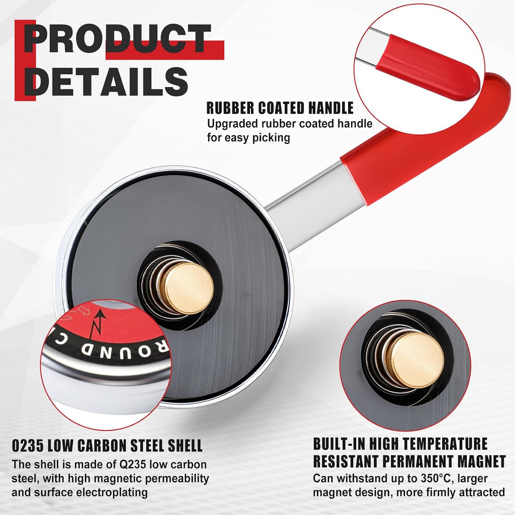 200 Amp Magnetic Welding Ground Clamp 2.2” Strong Gripping Quick Release Magnetic Welding Support Clamp Tools for