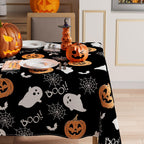 Halloween Spooky Ghost Rectangle Tablecloth Decorations 60x84 Inch
