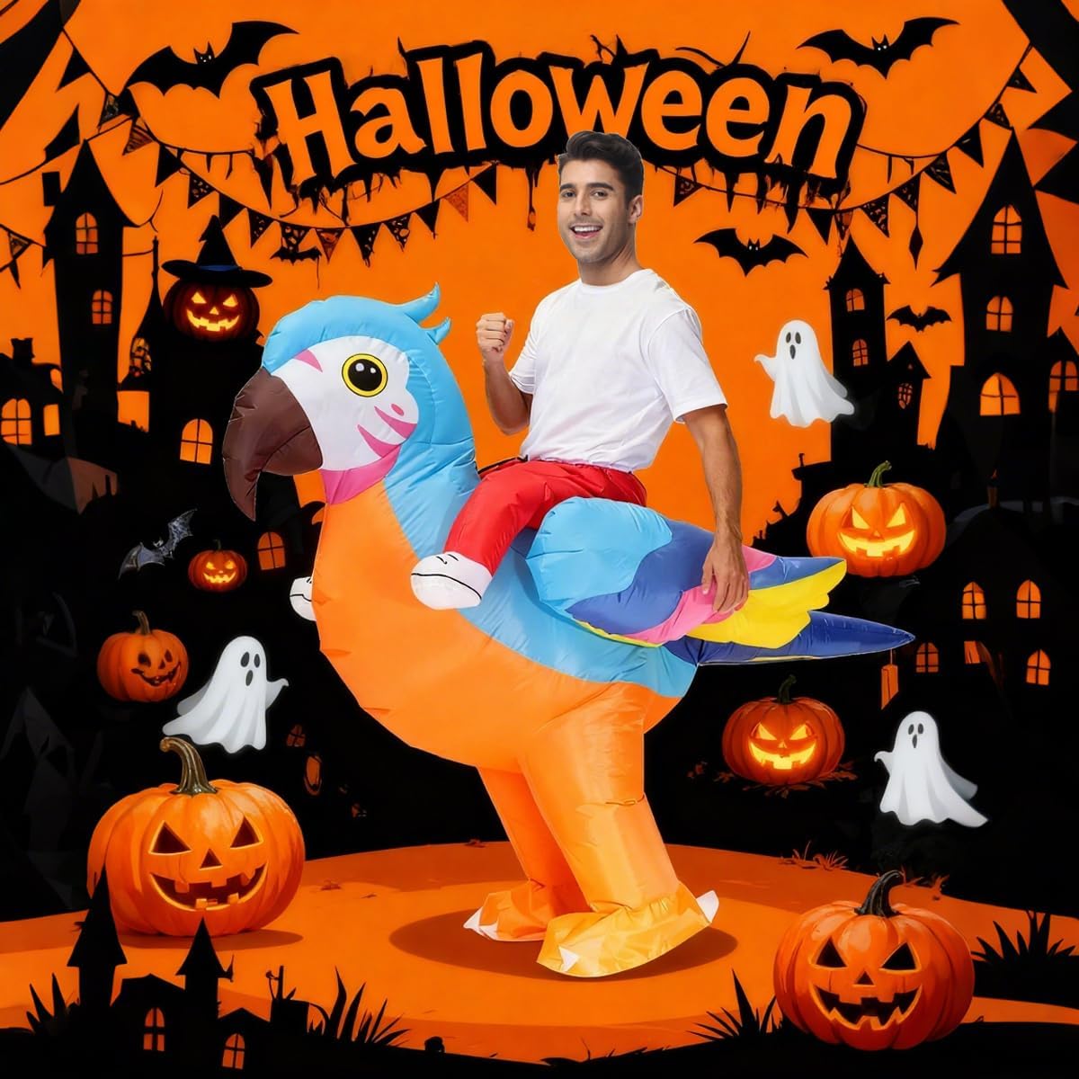 Parrot Costume Adult Inflatable Parrot Costumes Inflatable Halloween costumes Blow up Costume Adult