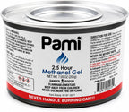 Pami Chafing Fuel Cans - Chafing Dish Fuel Cans with 2.5-Hour Burn Time, Methanol Fuel Gel Cans for Food Warmer