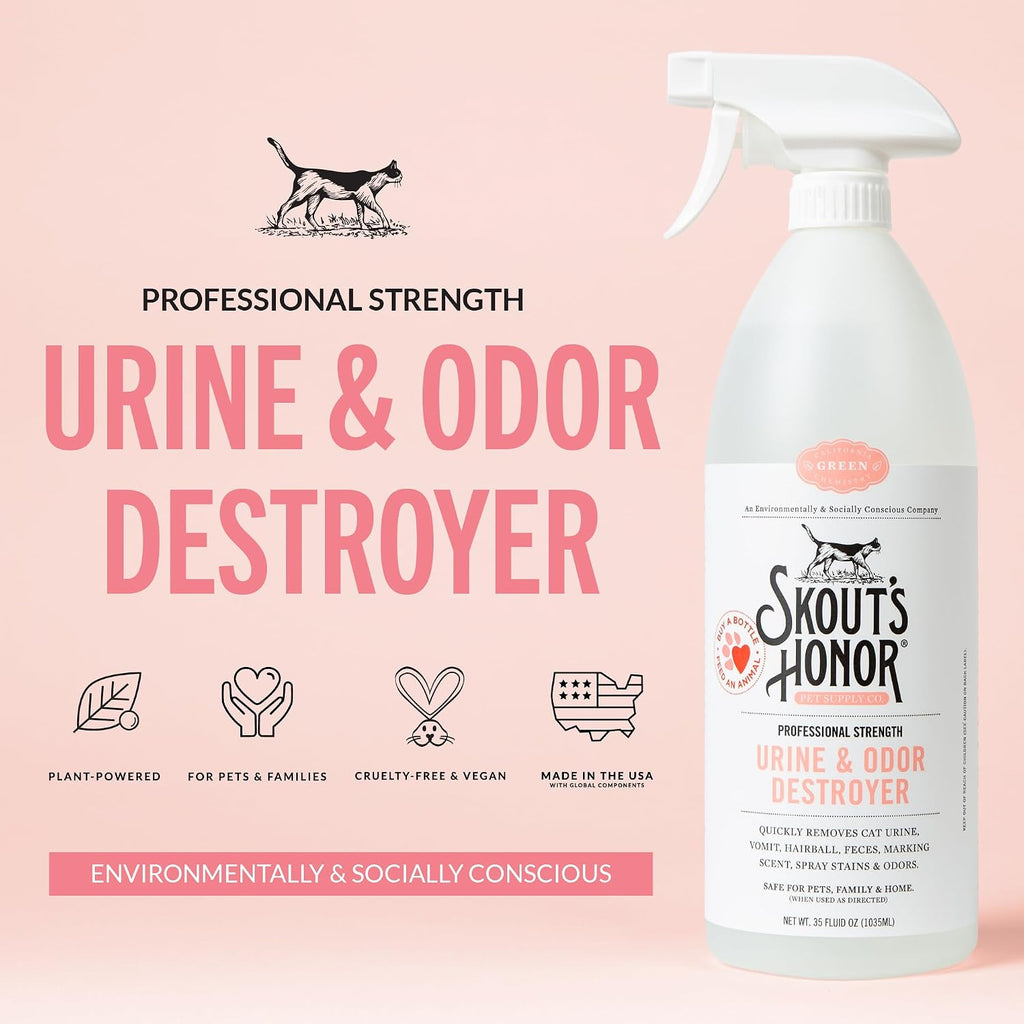 Cat Urine and Odor Destroyer, 35 oz