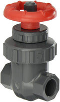 Spears PVC Gate Valve, Non-Rising Stem, Buna-N O-Ring, 1/2" Socket