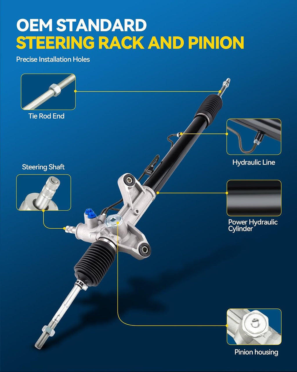 PHILTOP Power Steering Rack and Pinion Compatible with Honda CR-V 2007-2011