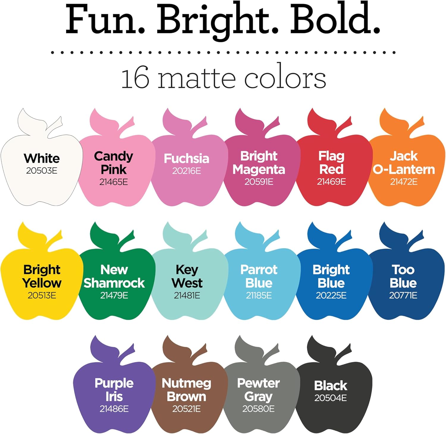 Vibrant Spectrum Collection Acrylic Craft Paint, Promoabiii, each, 16 assorted matte colors, 2 Fl Oz, 16 Count