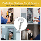 Electrical Panel Cover Screws, Replacement for Eaton LCCSCS 12-Pack