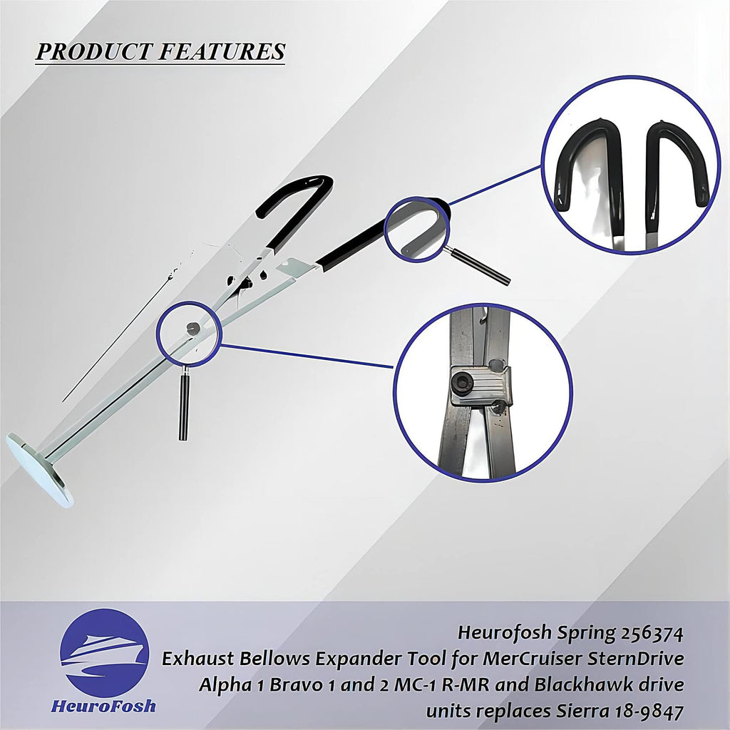 Heurofosh 45497A1 Exhaust Bellows Expander Tool for Mercury MerCruiser