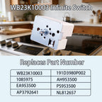WB23K10003 Infinite Control Switch for GE 8" Electric Cooktop Burner