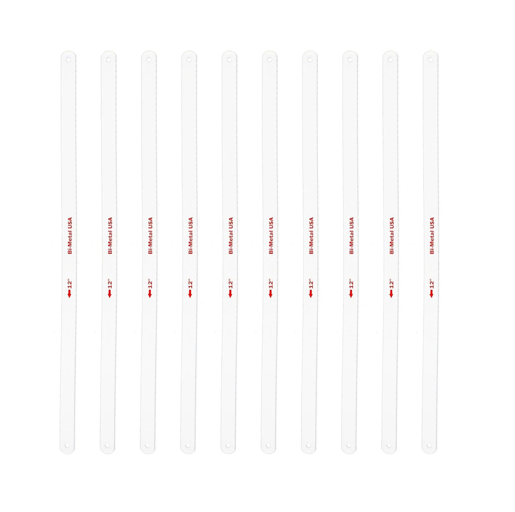 Drill America 12" X 18TPI Bimetal Hacksaw Blade (Pack 10)