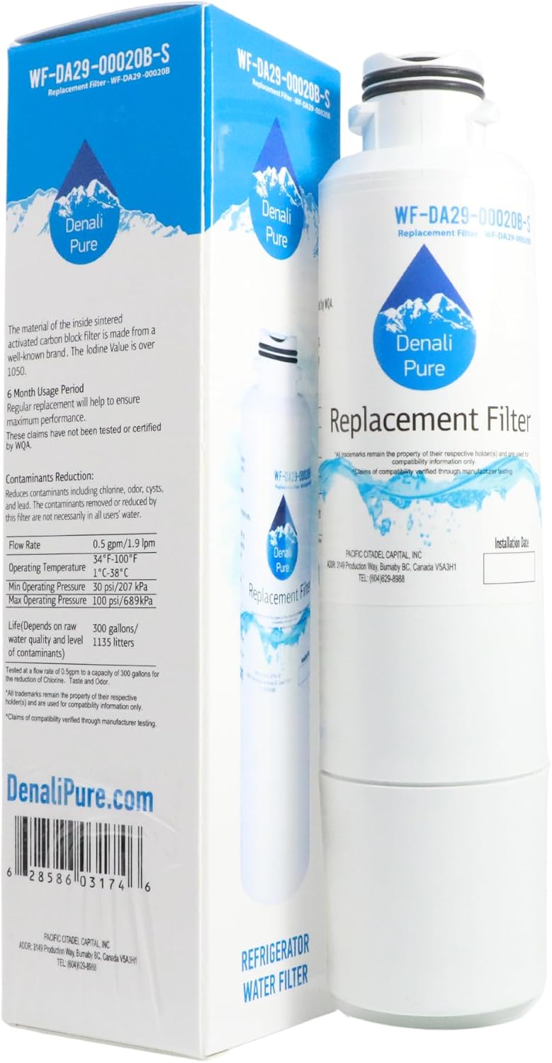 Replacement for Samsung RS261MDWP Refrigerator Water Filter