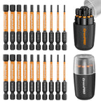GRENPRO 20pcs Impact Driver Bit Set,2" Allen Wrench Drill Bit Set S2 Steel
