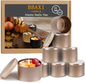 24 Pcs,4oz Rose Gold Empty Candle Tin with Lids for DIY Candle Making | Metal Candle Jar,Candle Jars for Making