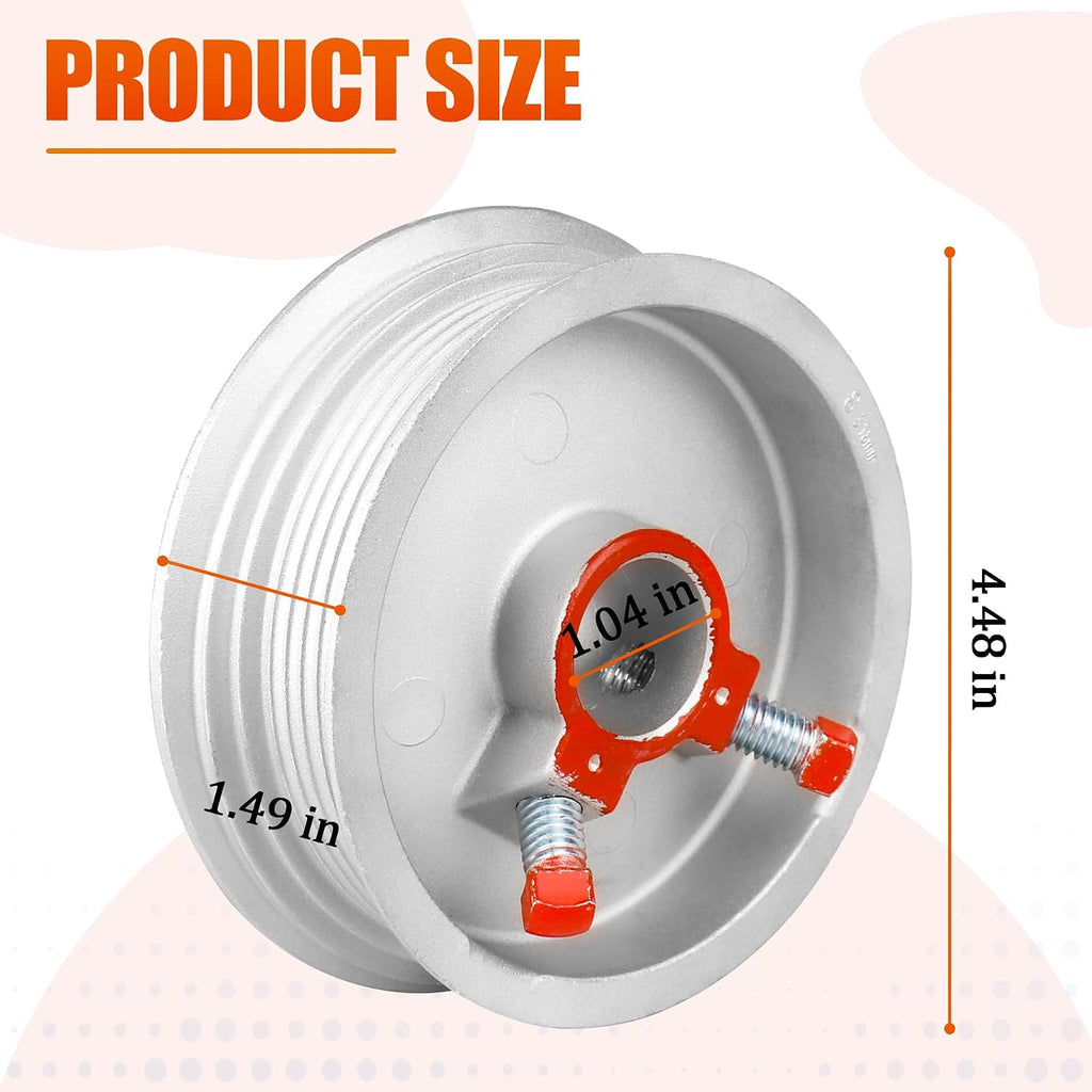 Garage Door Parts Cable Drums, Garage Door Rollers Fit for 400-8 Standard Lift Up to 8" High Doors - Cable Pulley