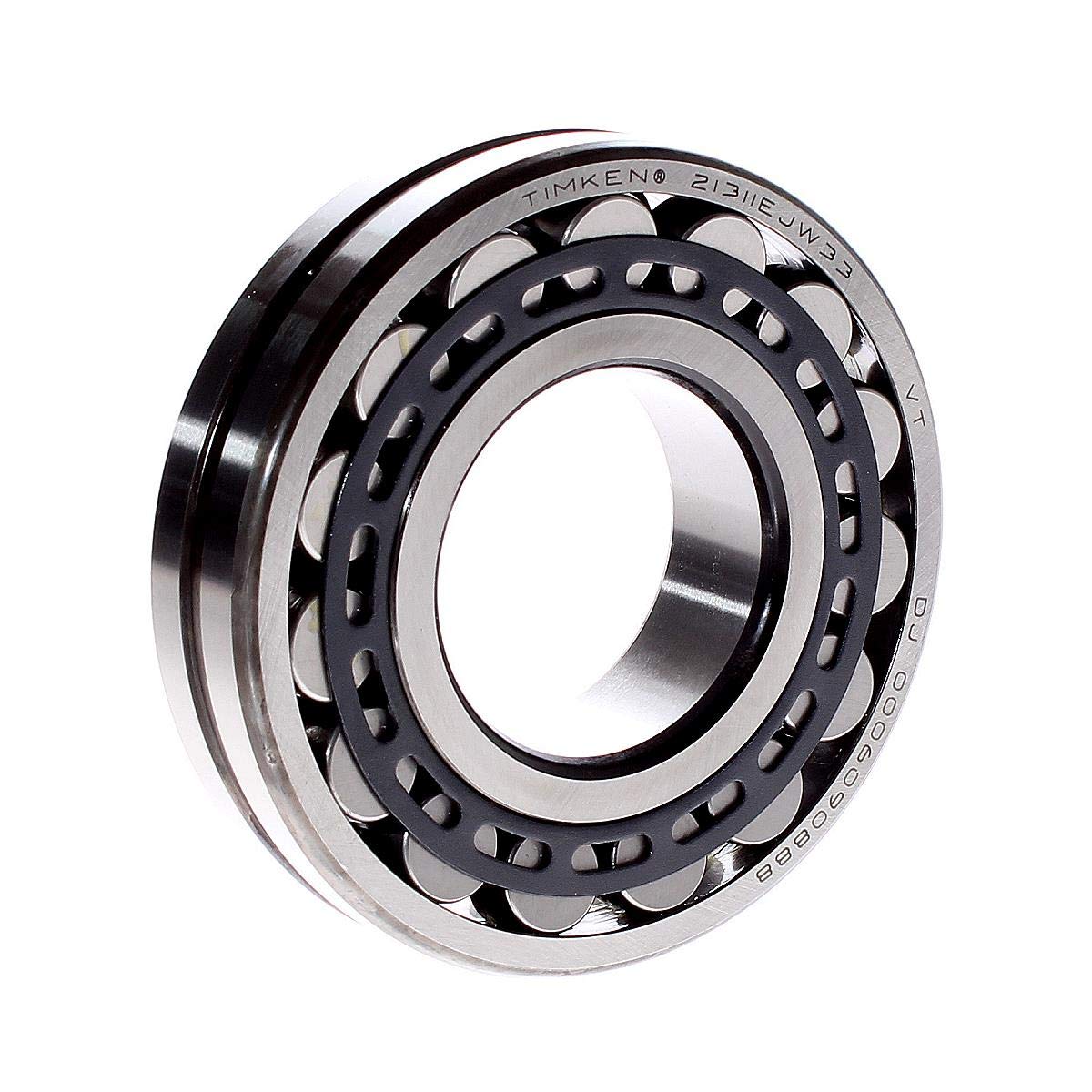 Timken 21311 Spherical Roller Bearing, 21311EJW33 Timken Roller Bearing, 55MM Straight Bore, 120MM Outside Diameter