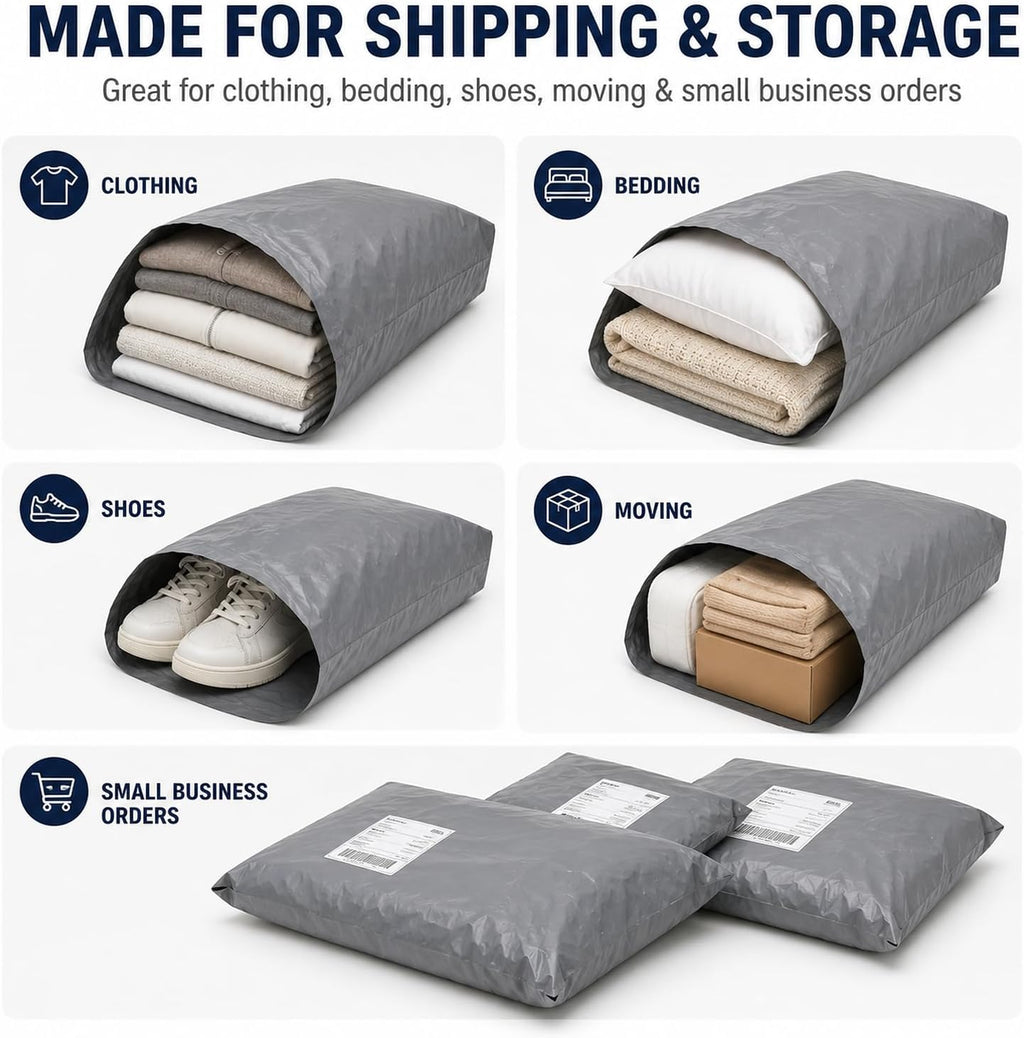 Large Shipping Bags 24x36, 5 Pack Poly Mailers for Clothes