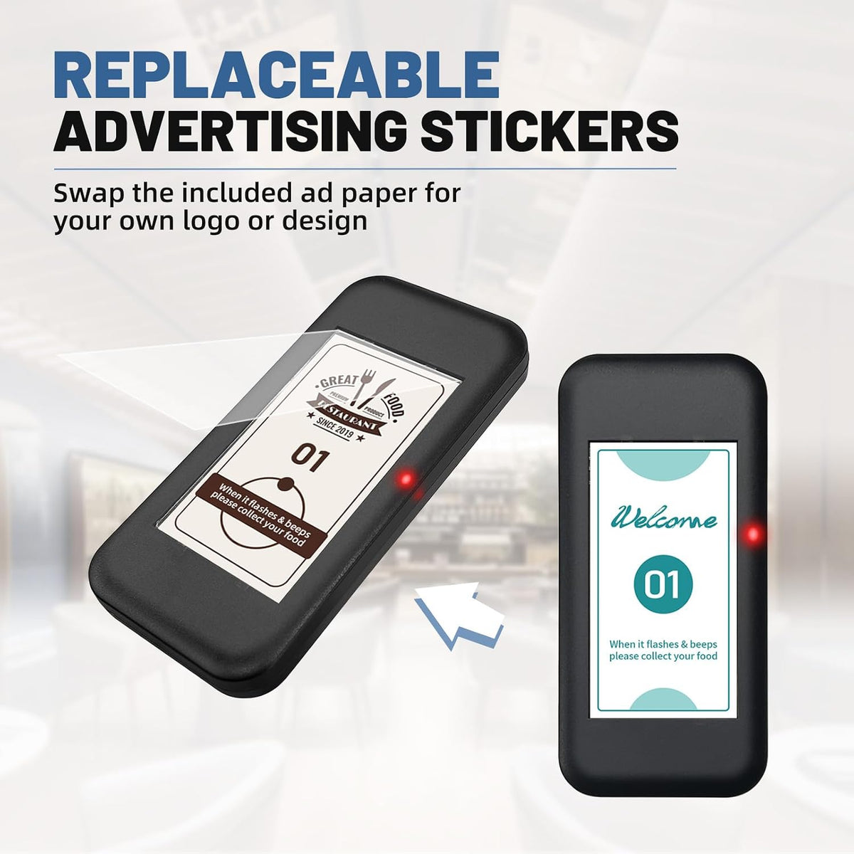 Pagers for Restaurants, Restaurant Pager System 16 Buzzers