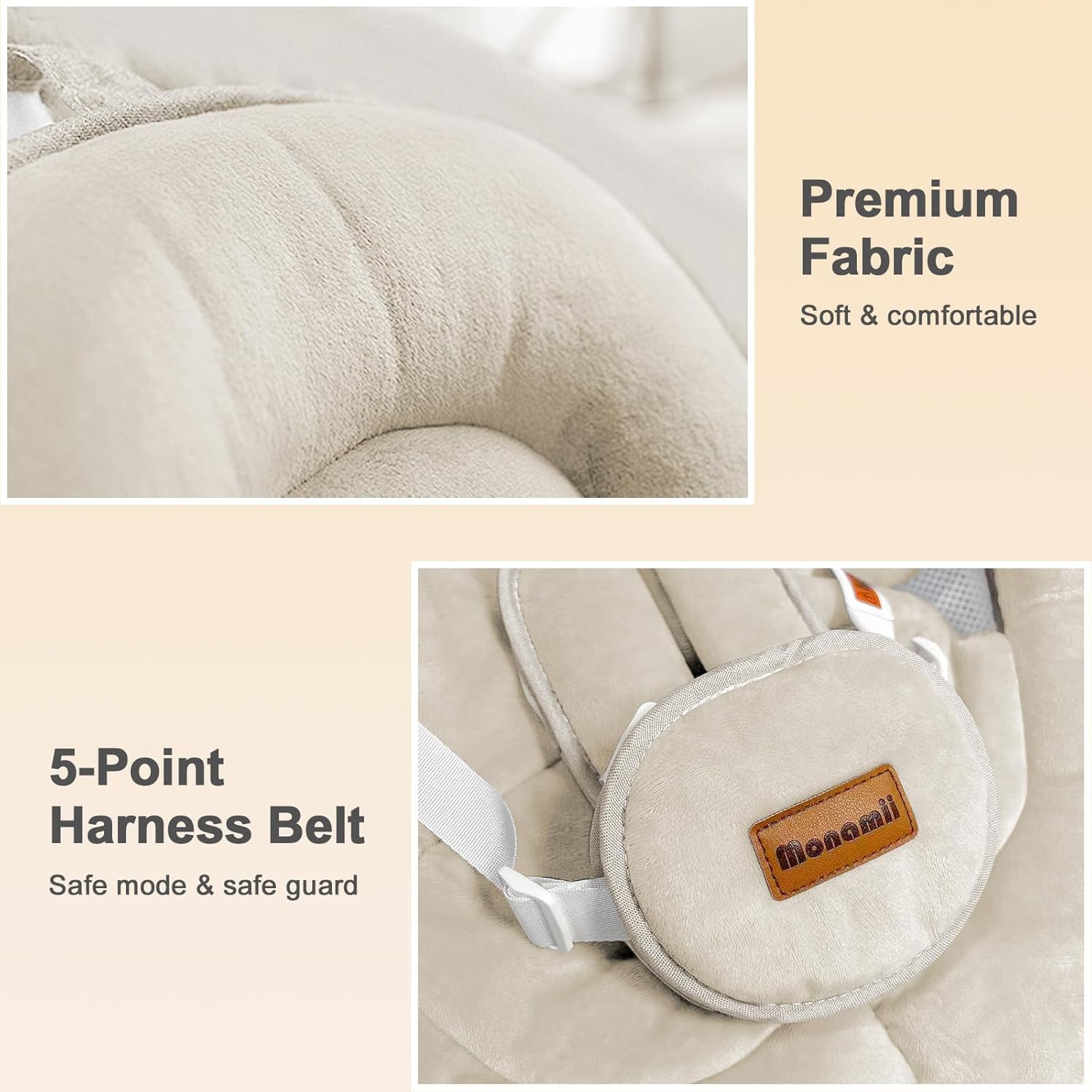 Baby Swings for Infants, Bluetooth Infant Swing with Music Speaker | Baby Swing with 5 Speeds, Remote Control, IMD