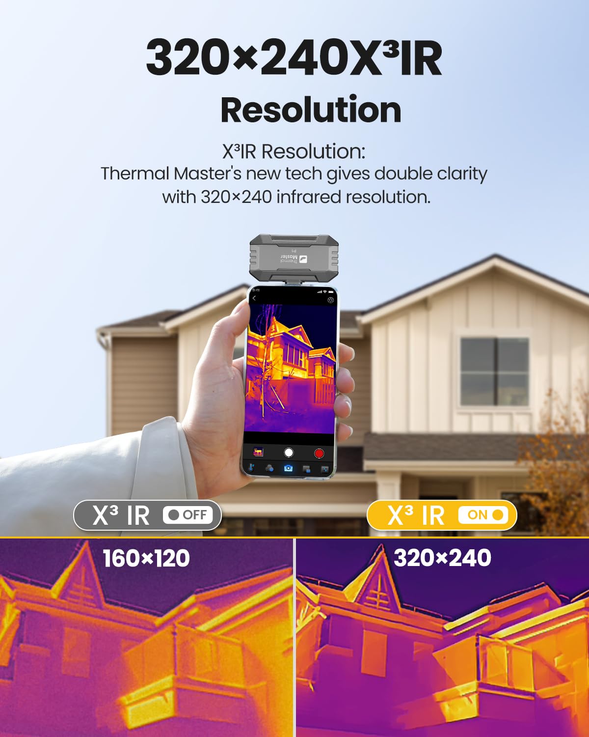 Thermal Master P1 Thermal Camera for USB-C iOS/Android, 320x240 Resolution