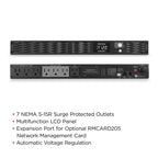 PR1000LCDRT1U Smart App Sinewave UPS Battery Backup