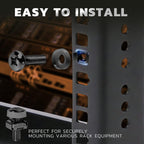 M6 x 20mm Rack Screws Kit, Cage Nuts, 30 Sets, Black