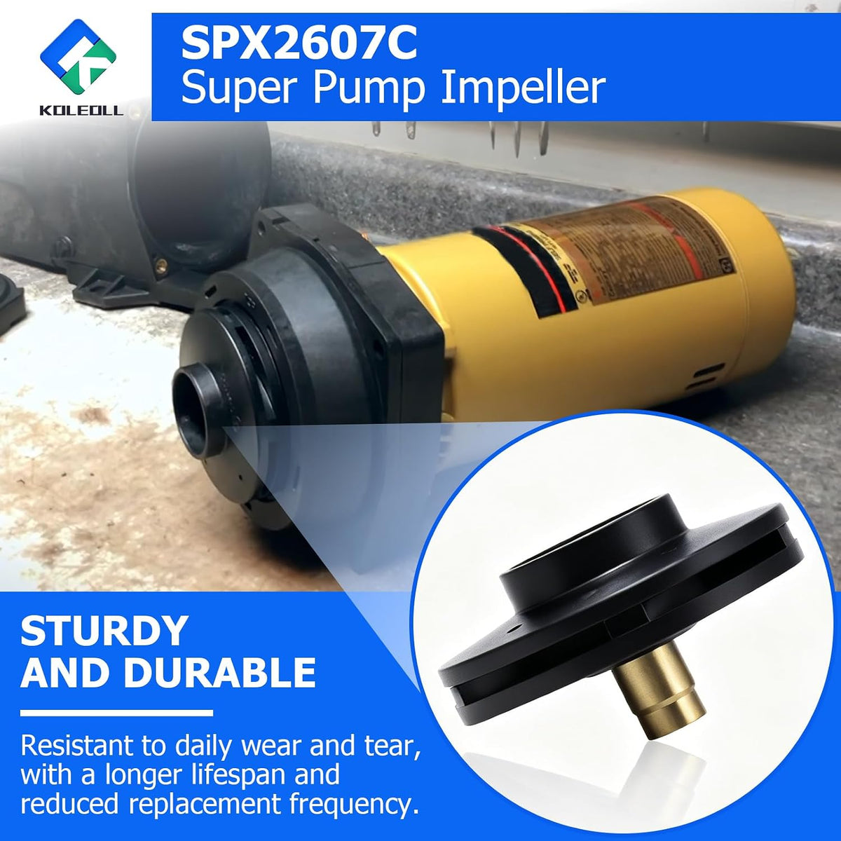 SPX2607C Super Pump Impeller Super II Max Flo 1 HP