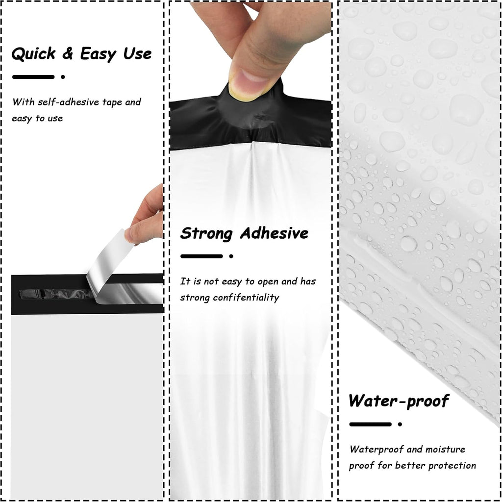 Poly Mailers 9x12 Inch, 100 Pcs Shipping Bags, White