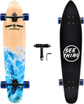 42 Inch Longboard Skateboard Complete Cruiser Pintail,The Original Artisan Maple Skateboard Cruiser Pintail for