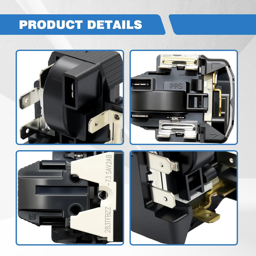 AP7033330 Starting Relay Overload Fit Frigidaire Refrigerator FFTR1814WB1