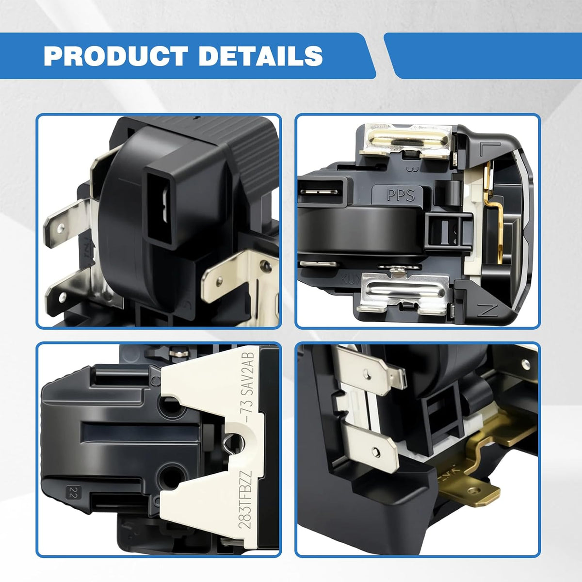 AP7033330 Starting Relay Overload Fit Frigidaire Refrigerator FFTR1814WB1