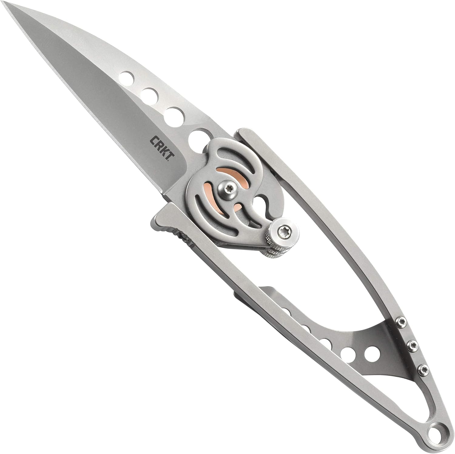 Snap Lock Everyday Carry EDC Pocket Folding Knife with Snap Lock: Stainless Steel Plain Edge Blade, Stainless Steel