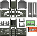 Upgraded WPW10546503 W10546503 Dishwasher Top Rack Adjuster & W10195372/3 For Kitchenaid Dishwasher Parts KDTE334GPS0 KDFE104HPS0 WPW10546503 Kitchen aid Dishwasher Parts Upper Rack,11Pack