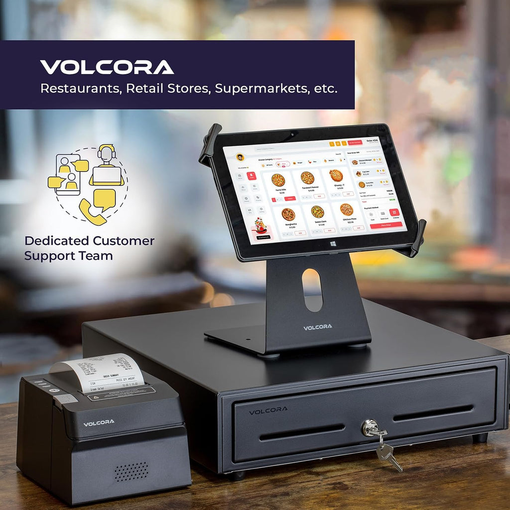 Cash Register Drawer for Point of Sale (POS) System with Fully Removable 2 Tier Cash Tray, 5 Bill/8 Coin, 12-24V
