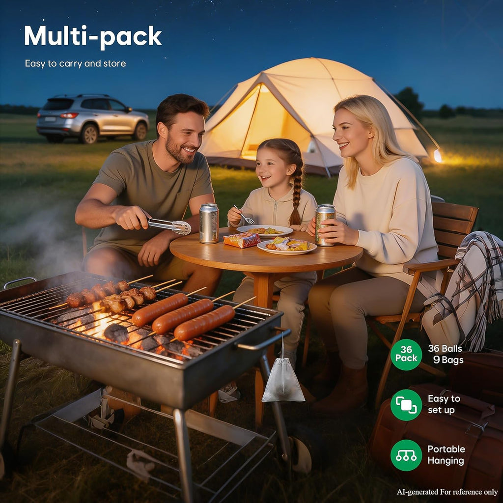 Mosquito Repellent Outdoor Patio 36 Balls - Mosquito Repellant Indoor & Outdoor for Yard Home Patio Travel Camping