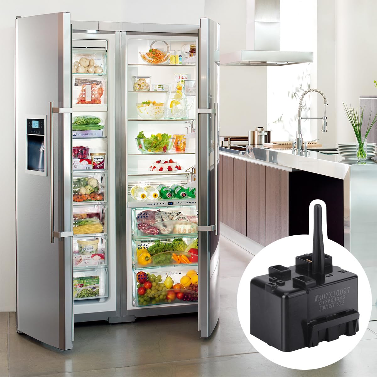 WR07X10097 Refrigerator Start Relay, Overload Assembly | WR07X10097 refrigerator start relay and overload kit