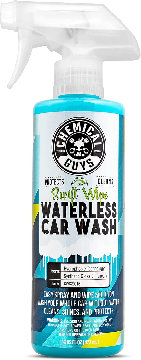 Swift Wipe Sprayable Waterless Car Wash Spray - Spray and Wipe to Safely Clean and Shine Cars, Trucks, Motorcycles