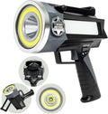 Platinum Rechargeable Spotlight, Tactical Flashlight, 10 Modes | Super Bright Rechargeable Spotlight with 10 Light