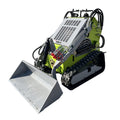 Mini Triangular Track Skid Steer Loader T460P with 43.8 inch Bucket, 23HP Multifunction Stand-On Crawler Skid Steer