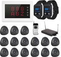 Restaurant Pager System 1200+Ft with 15 Portable Waterproof Buttons