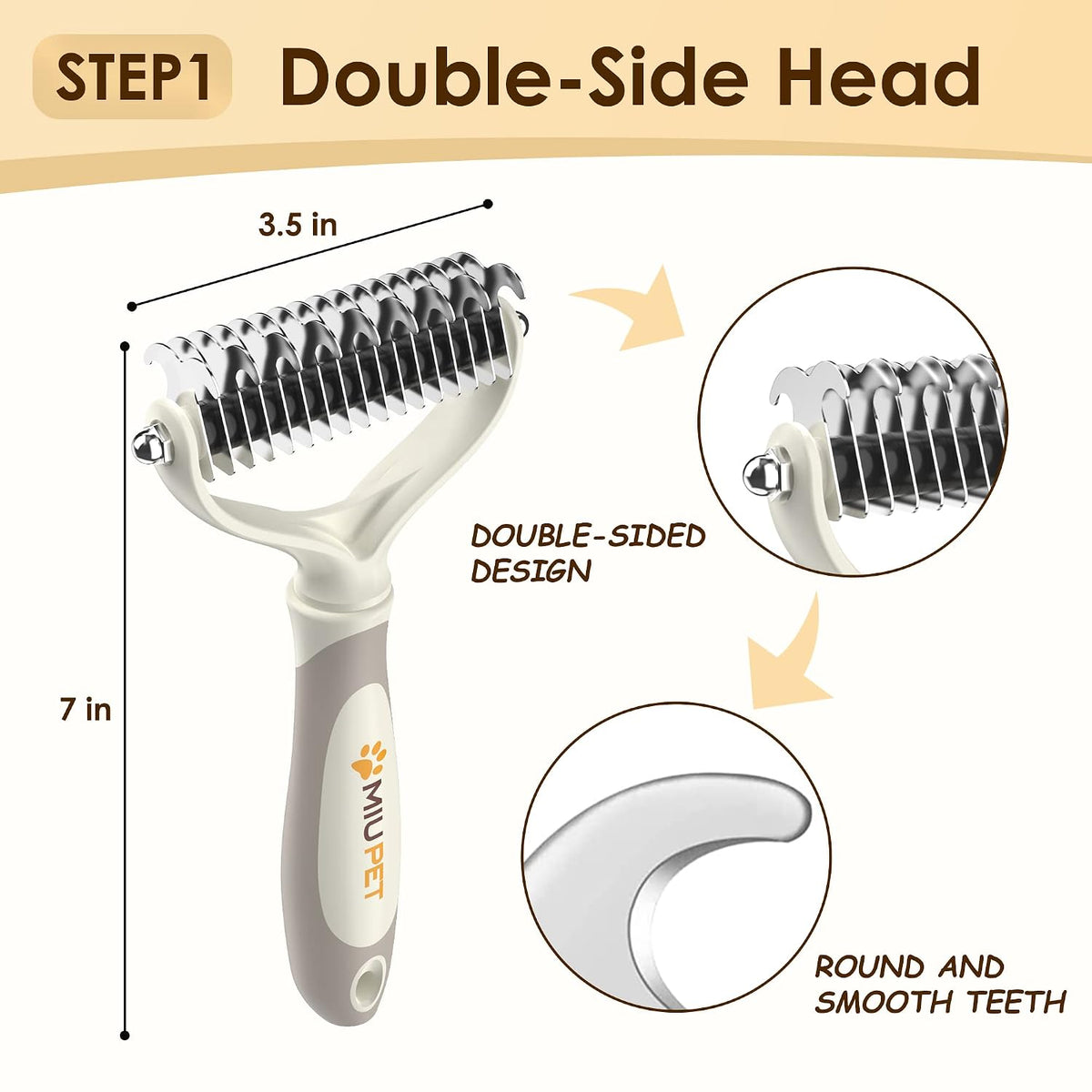 Professional Deshedding Dog Brush Grooming Kits, for Long-Haired Dogs and Cats - Dog Deshedding Brush and Slicker