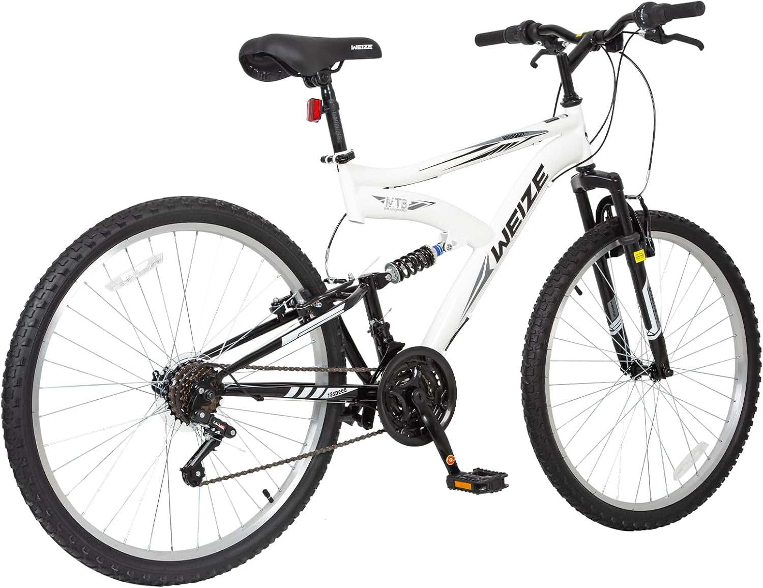 Mountain Bike, 24 26 27.5 inch Outdoor Cycling Bike,18-Speed/High-Carbon Steel/Dual Full Suspension, Adjustable
