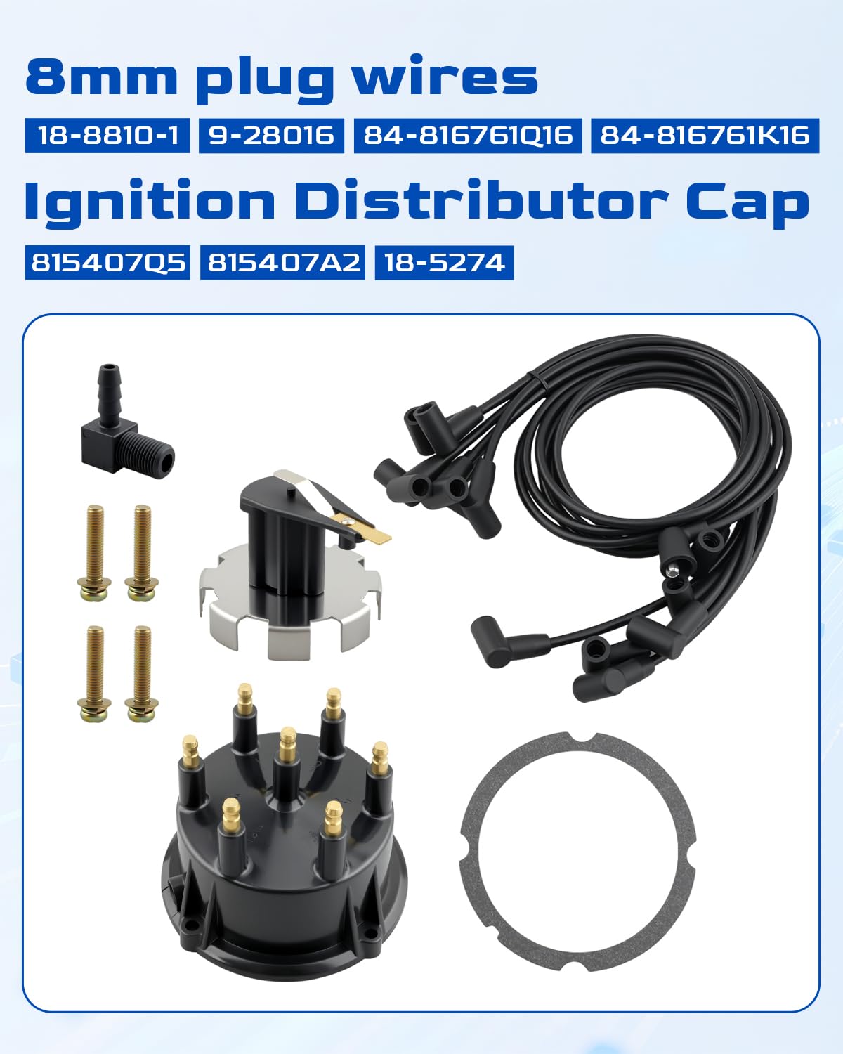 4.3L V6 Ignition Tune Up Kit Fit for MerCruiser Mercury Thunderbolt