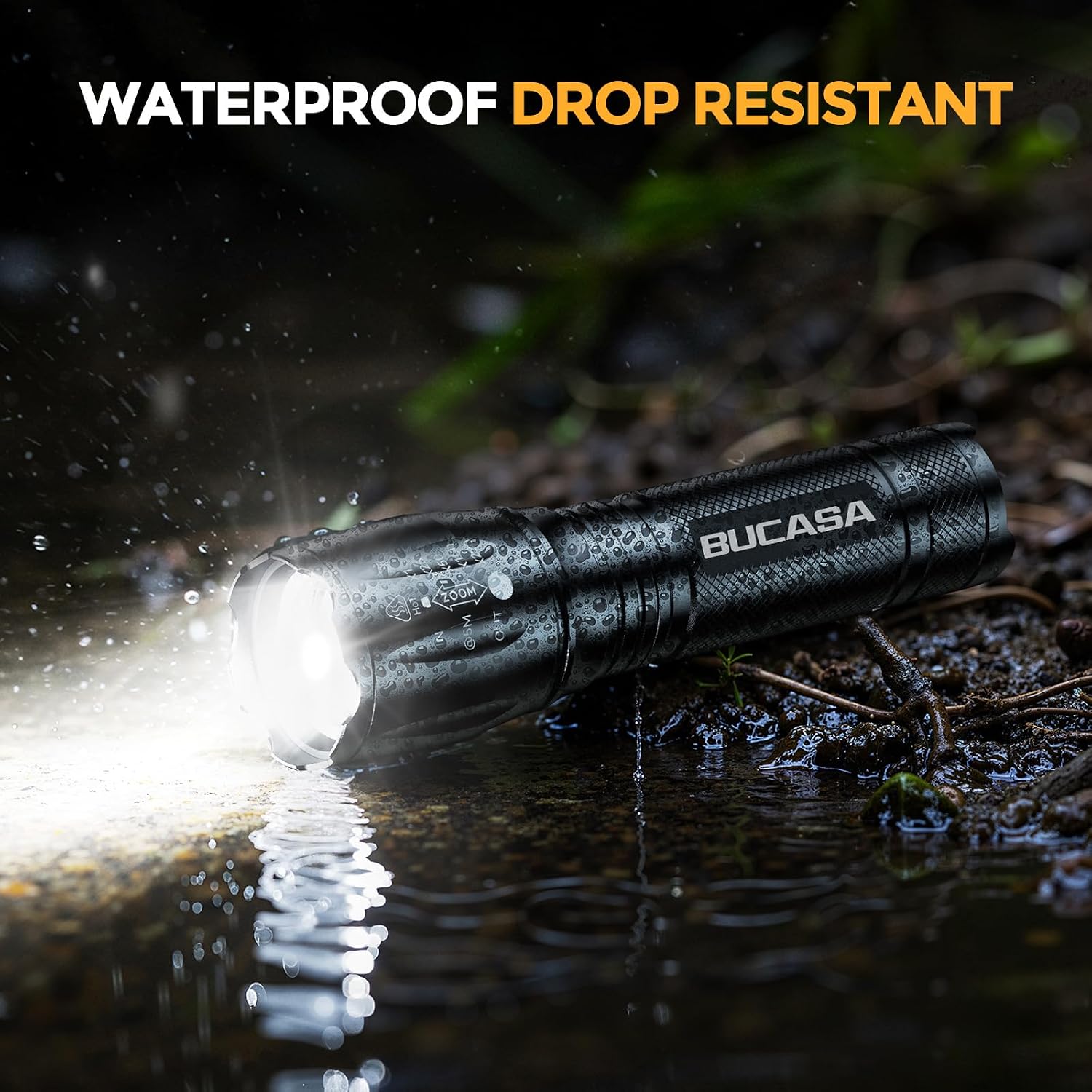 Rechargeable Flashlights High Lumens 3 Pack, Brighter Small Flashlight Powerful Tactical Flashlights Rechargeable