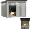 Outdoor Duck House, PP Resin, Gray