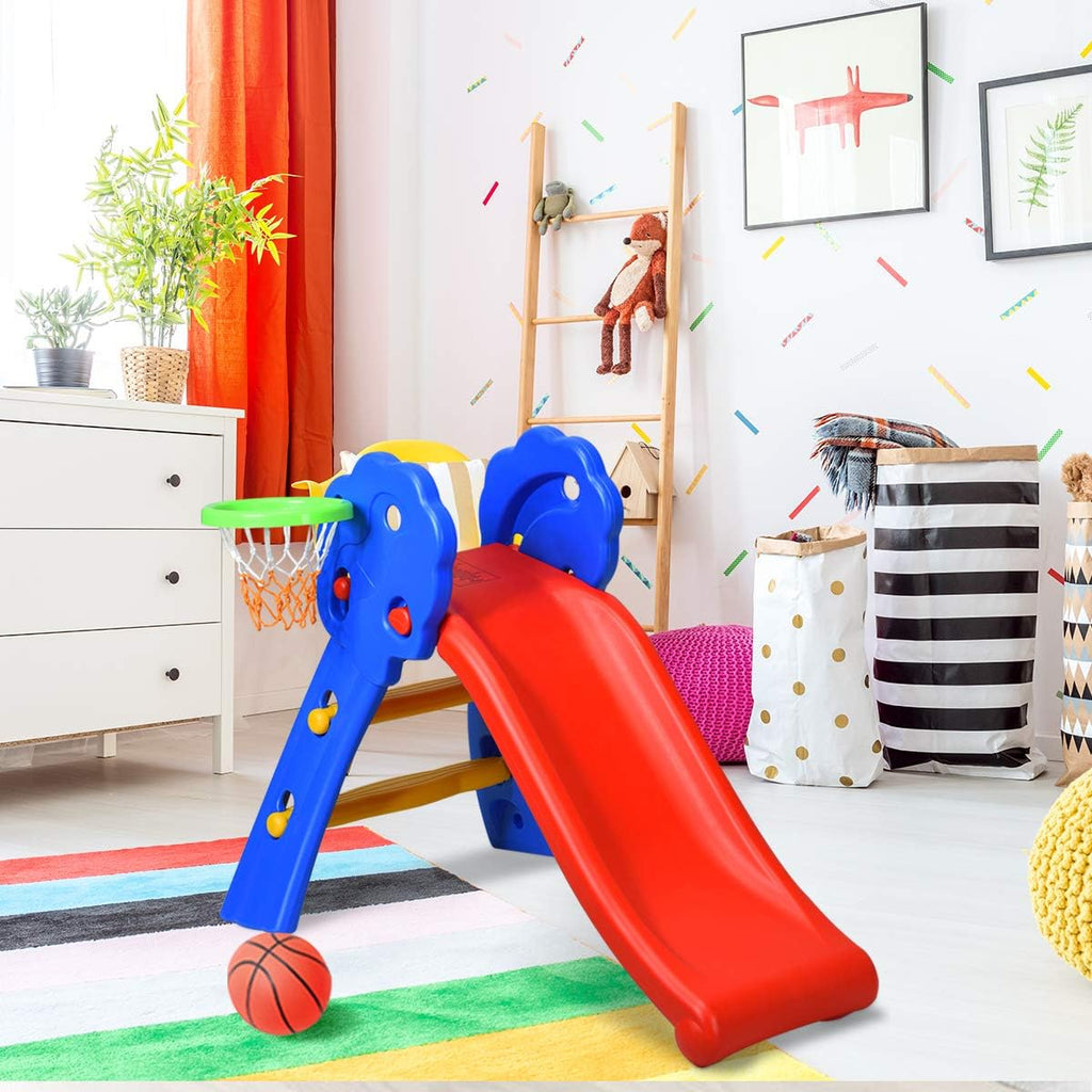 Toddler Slide, Freestanding Climber Slide Playset for Playground, Easy Setup, Sturdy Plastic Indoor Slide for Kids