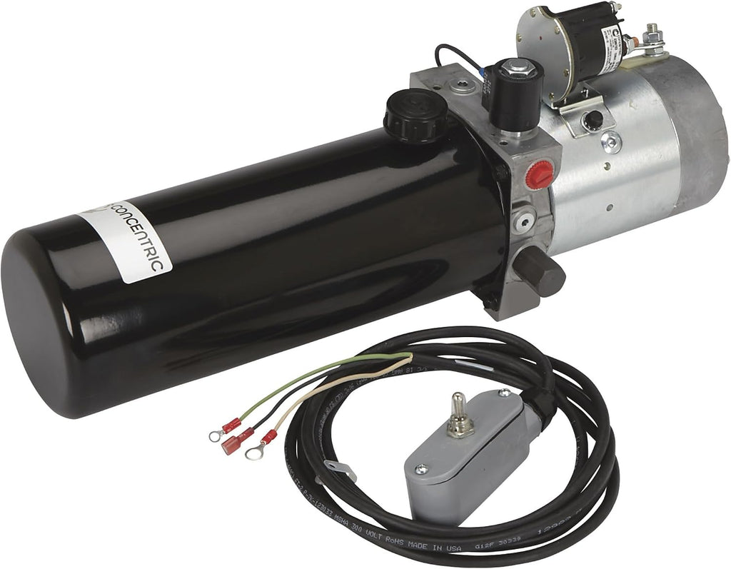 Concentric 12 Volt DC Power Unit, Solenoid Operation, Single-Acting, Model Number 1261014
