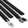 YCLYC 66in Cord Covers for Wires on Wall, Black Wall Cord Hider Hide Cords