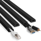 YCLYC 66in Cord Covers for Wires on Wall, Black Wall Cord Hider Hide Cords