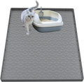 Cat Litter Mat for Litter Box, Silicone Large Cat Litter Trapping Mat - 34x22 in, Waterproof & Non-Slip, Durable &