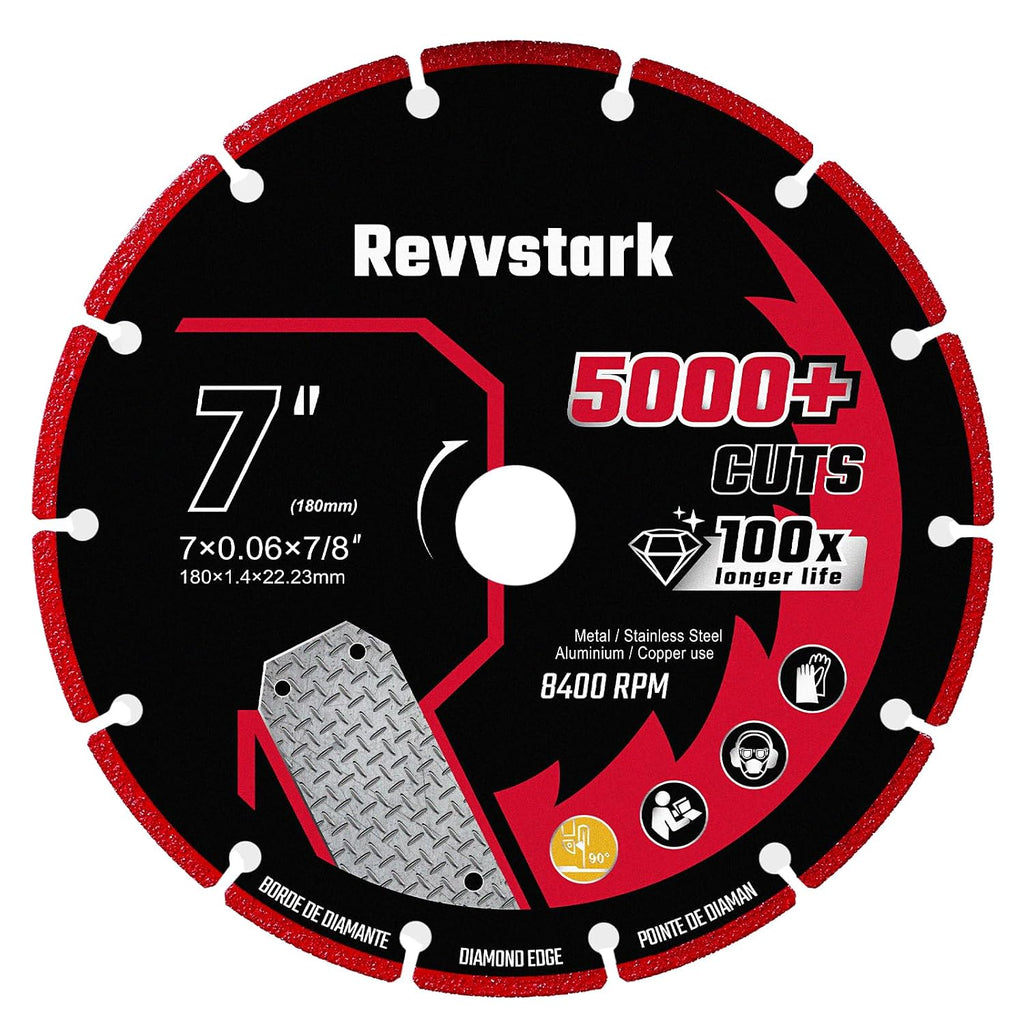 7 Inch Cut Off Wheel Diamond Cutting Wheel for Metal 7/8" Arbor