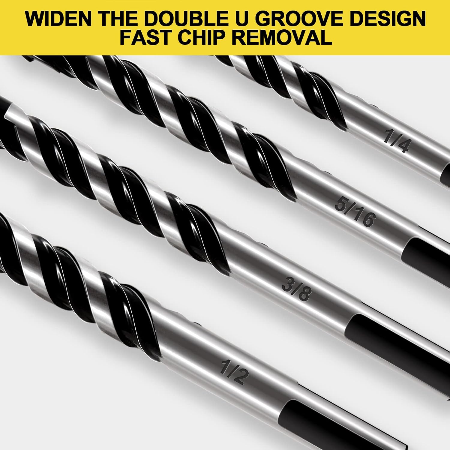 12-Piece Masonry Drill Bit Set and Concrete Drill Bit Set | Carbide Tile Drill Bits and Brick Drill Bit, 7 Sizes 1/8